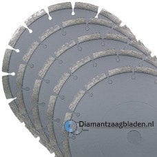 5x diamantschijf diameter 350mm Universeel lasergelast